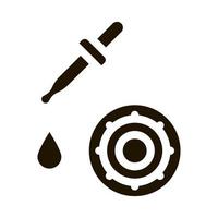 Pipette Microbe Icon Vector Glyph Illustration