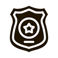 Police Officer Badge Icon Illustration vector