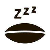 Half Closed Asleep Eye Icon Illustration vector