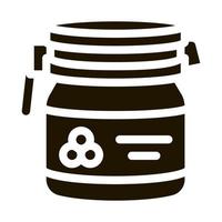 Caviar Bottle Icon Vector Glyph Illustration