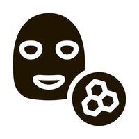 Facial Mask Honeycomb Icon Illustration vector