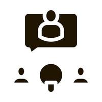 Microphone And Hosts Icon Illustration vector