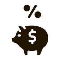 Piggy Bank Pig Money Icon Vector Glyph Illustration