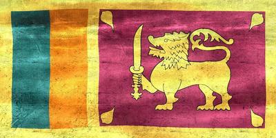 3D-Illustration of a Sri Lanka flag - realistic waving fabric flag photo