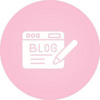 icono de vector de blog