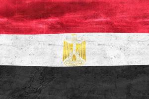 Egypt flag - realistic waving fabric flag photo
