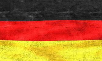 Germany flag - realistic waving fabric flag photo