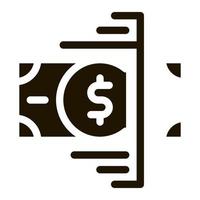 Currency Checking Tape Icon Vector Glyph Illustration