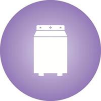 Unique Washing Machine Glyph Vector Icon