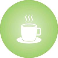 Unique Hot Coffee Vector Glyph Icon