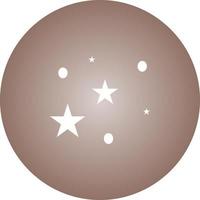 Unique Stars Vector Glyph Icon