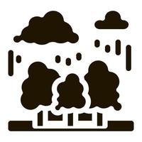 lluvia tropical icono vector símbolo ilustración