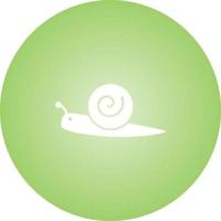 Unique Snail Glyph Vector Icon