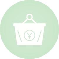 Yen Basket Vector Icon