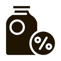 Bonus Glass Jar Icon Vector Glyph Illustration