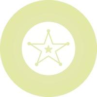 Sheriff Badge Vector Icon