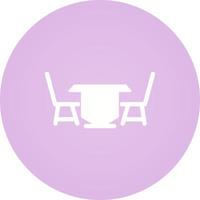 Lunch Table Vector Icon