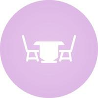 icono de vector de mesa de almuerzo