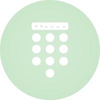 Passcode Lock Vector Icon