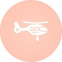 icono de vector de helicóptero