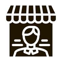 shop manager icon vector symbol illustration