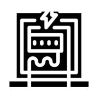 electricity panel icon vector symbol illustration