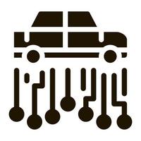 car electronic system icon Vector Glyph Illustration