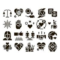 Tolerance And Equality Glyph Set Vector