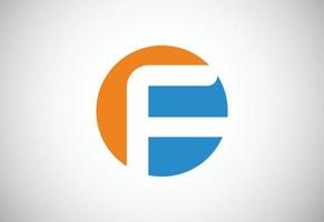 Letter F logo design template, Vector illustration