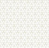Modern vector seamless illustration. Linear gold pattern on a white background. Ornamental pattern for leaflets, printing, wallpaper, backgrounds