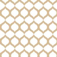 Abstract geometric gold pattern on a white background. Seamless linear illustrations in Arabic style. Stylish fractal texture. Vector drawing to fill the background, laser engraving and cutting.