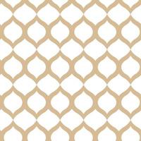 Abstract geometric gold pattern on a white background. Seamless linear illustrations in Arabic style. Stylish fractal texture. Vector drawing to fill the background, laser engraving and cutting.