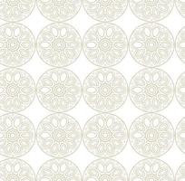 Modern vector seamless illustration. Linear gold pattern on a white background. Ornamental pattern for leaflets, printing, wallpaper, backgrounds