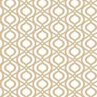 Abstract geometric gold pattern on a white background. Seamless linear illustrations in Arabic style. Stylish fractal texture. Vector drawing to fill the background, laser engraving and cutting.