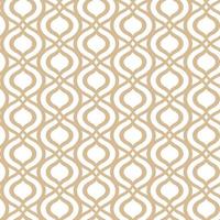 Abstract geometric gold pattern on a white background. Seamless linear illustrations in Arabic style. Stylish fractal texture. Vector drawing to fill the background, laser engraving and cutting.