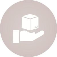 Hand Over Package Vector Icon
