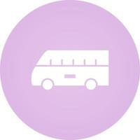 Bus on Airport Vector Icon