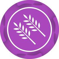 Beautiful Wheat Glyph Vector Icon