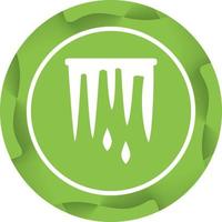 Beautiful Icicle Glyph Vector Icon