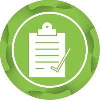 Beautiful Check Report Glyph Vector Icon