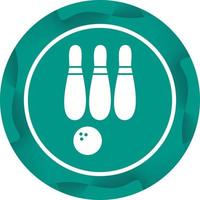 Beautiful Bowling Glyph Vector Icon