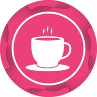 Beautiful Tea Cup Glyph Vector Icon