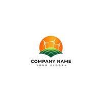 solar energy logo vector