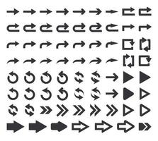 Big icon set of arrows vector