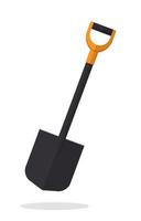 Shovel in flat design vector