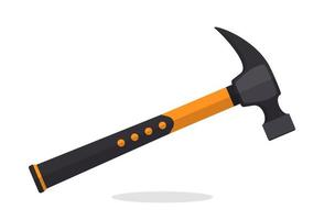 Hammer in flat design vector