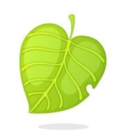 Green tree leaf illustration vector