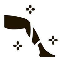 leg smooth skin icon Vector Glyph Illustration