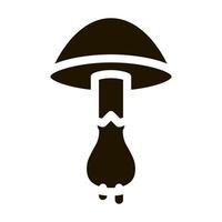 mushroom vegetable icon Vector Glyph Illustration