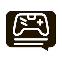 game discussing icon Vector Glyph Illustration